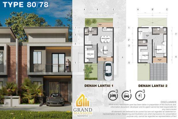 dijual rumah 2 lantai grand mansion pasir putih harga perdana