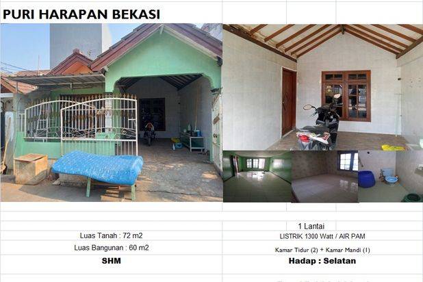 Hunian murah meriah di PURI HARAPAN BEKASI (K0911)