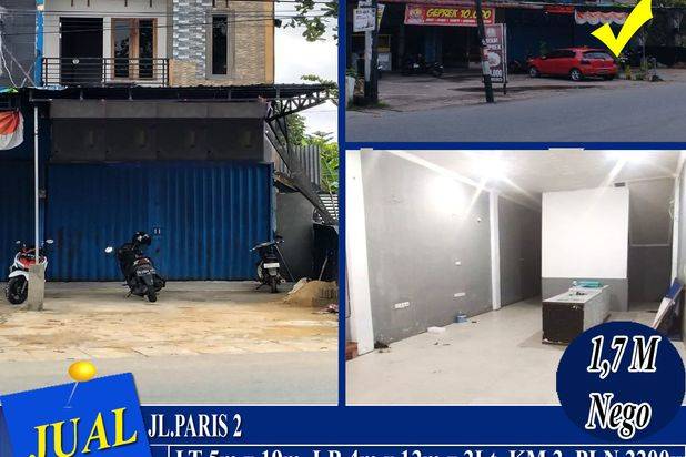 Ruko Tepi Jalan, Jl. Paris 2, Pontianak, Kalimantan Barat