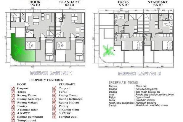 Scandinavian Modern 2 Lantai di Perum Gading Pantai, Surabaya Timur