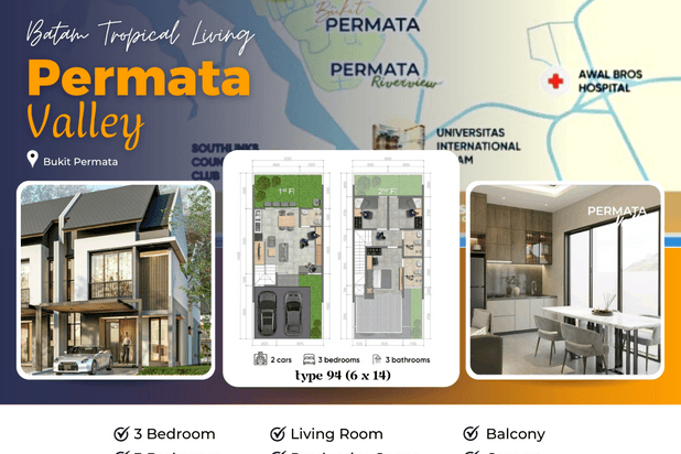 Rumah Dijual Di Bukit Permata Cluster Permata Valley Harga Mulai 1.2 M