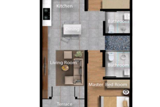 Dijual Rumah 1 Lantai Di Batam Center Cash Bertahap 36 x