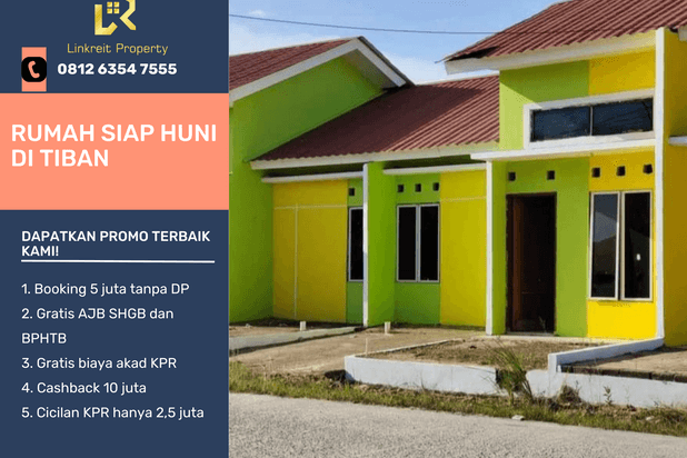 Dijual Rumah Siap Huni Di Tiban, KPR Tanpa Dp