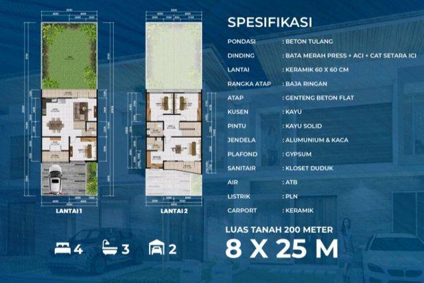 Dijual Rumah 2 Lantai Di Batam Center Dekat Sekolah Internasional Mondial