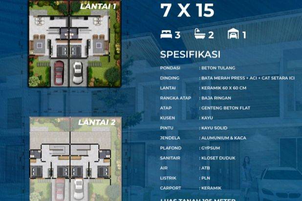 Dijual Rumah 2 Lantai Di Batam Center Dekat Sekolah Internasional Mondial