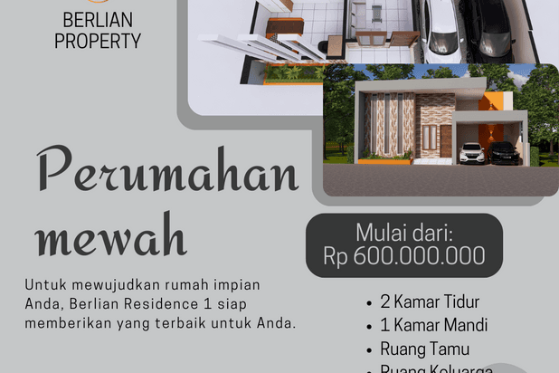 perumahan mewah dan modern dengan lokasi yang strategis