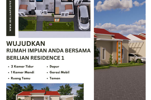 perumahan minimalis modern yang berada di kawasan bebas banjir