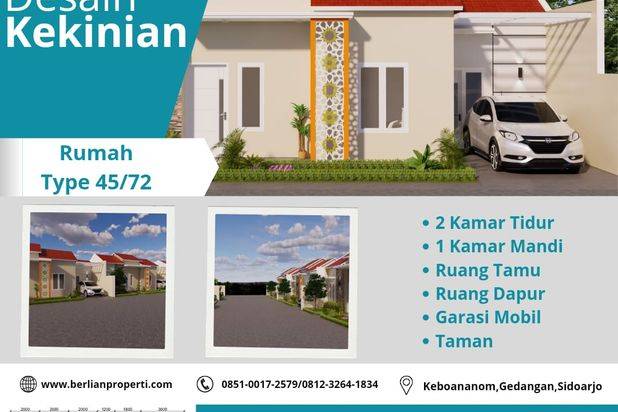 miliki rumah siap huni yang berada digedangan sidoarjo