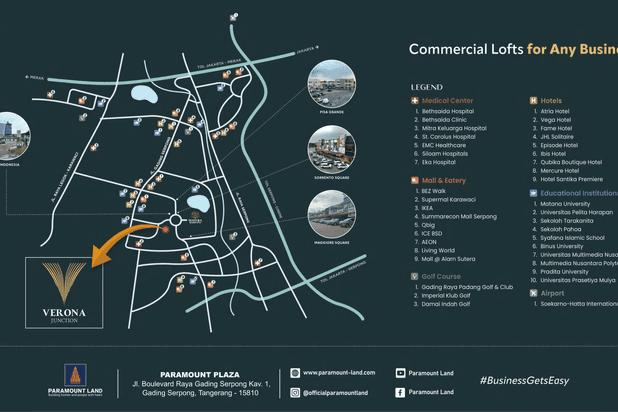 Ruko 2 Lantai Gading Serpong BSD Verona Junction