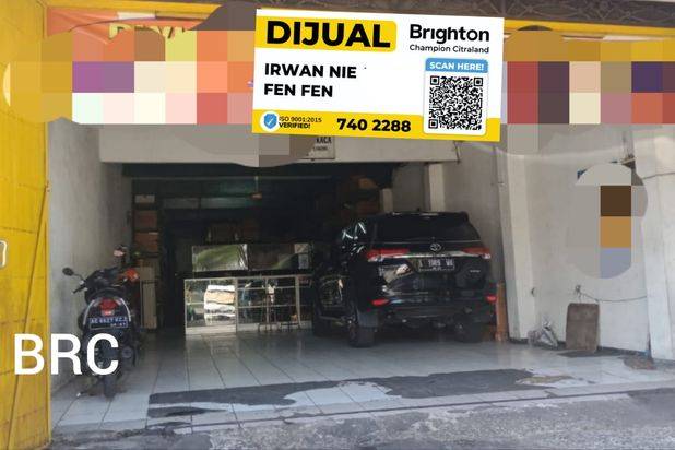 RUKO Kedungdoro pusat kota Nol Jalan Langka