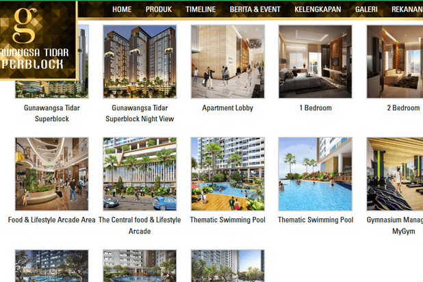 Aprtm. Gunawangsa Tidar, 2 BR Furnished. Jl.Tidar Surabaya