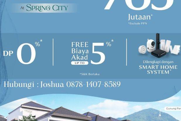 RUMAH STRATEGIS DI SENTUL CITY HARGA 700 JUTA AN