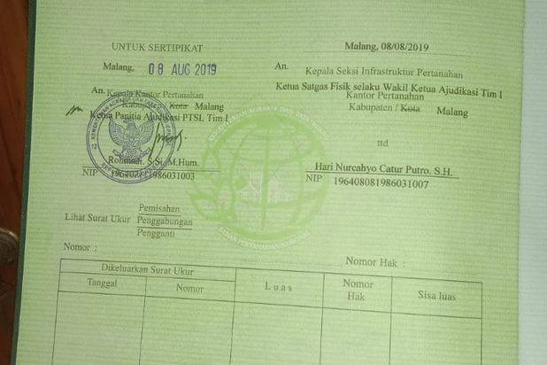 Tanah Kavling Luas dan Murah Lokasi di Karangploso Malang