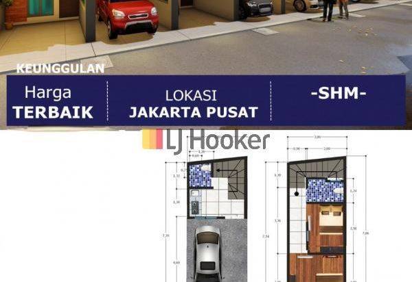 RUMAH MURAH BRAND NEW CLUSTER DE RUCI JAKARTA PUSAT