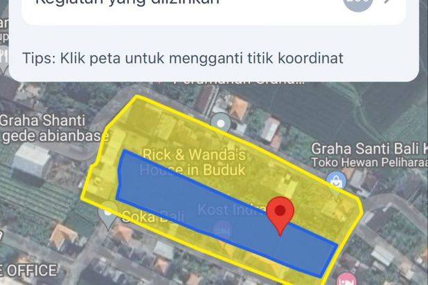Dijual Tanah Lokasi Buduk Cocok Untuk Dikavling