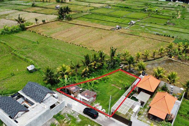 Dijual Tanah Sayan Ubud Lingkungan Villa View Sawah