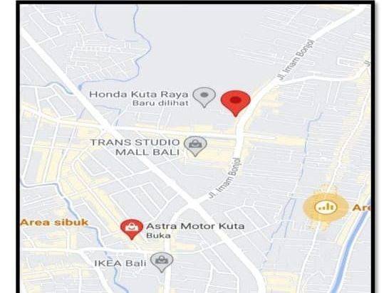 Di Jual bangunan Ex Shorum daerah Denpasar Bali