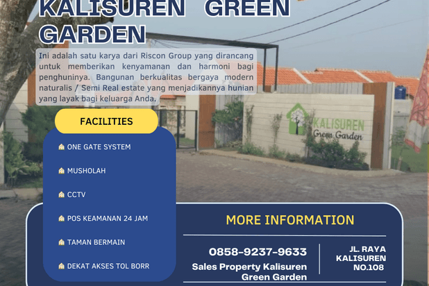 Rumah Tanah Luas Cluster Tajur Halang 1 Menit Lampangan Kembar Futsal