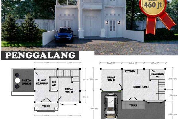 Rumah 2 Lantai Bisa Dicicil Dekat Hartono Mall Solo