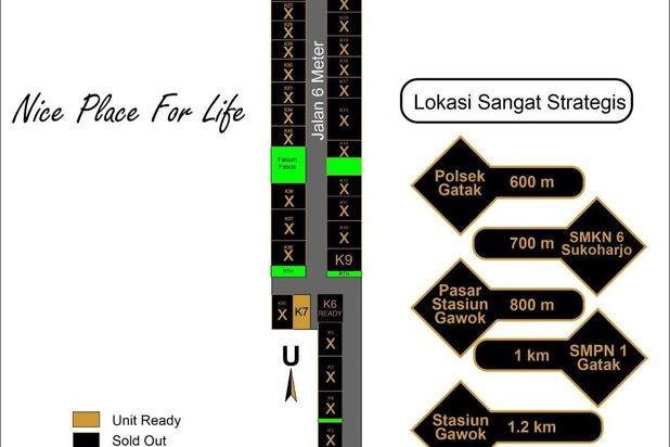 3 Unit Terakir Rumah pesan Bangun Desain Suka Trosemi Gatak (AT) suka Strategis