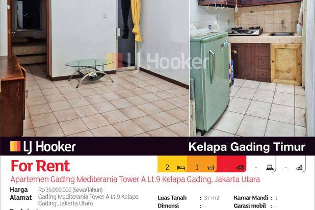 Apartemen Gading Mediterania Tower A Lt.9 Kelapa Gading, Jakarta Utara