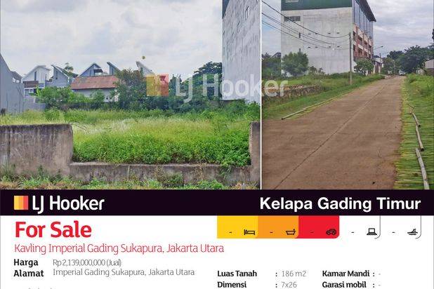 Kavling Imperial Gading Sukapura, Jakarta Utara