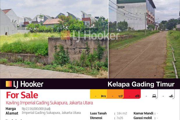 Kavling Imperial Gading Sukapura, Jakarta Utara
