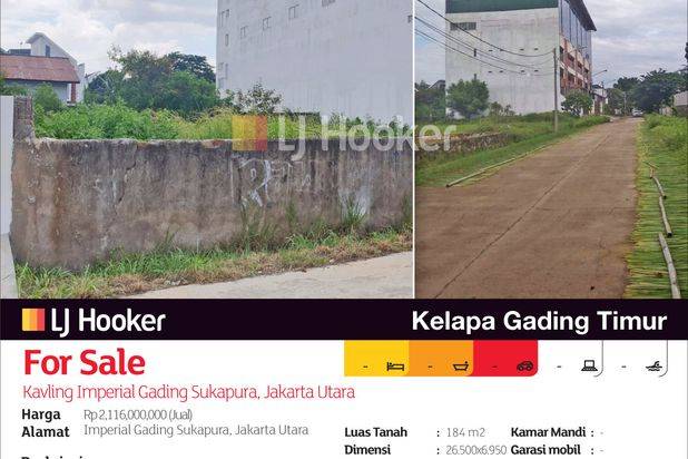 Kavling Imperial Gading Sukapura, Jakarta Utara