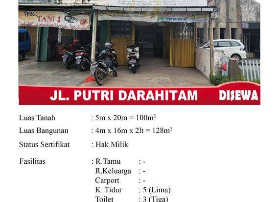 Ruko Sewa Jalan Putri Dara Hitam Pontianak