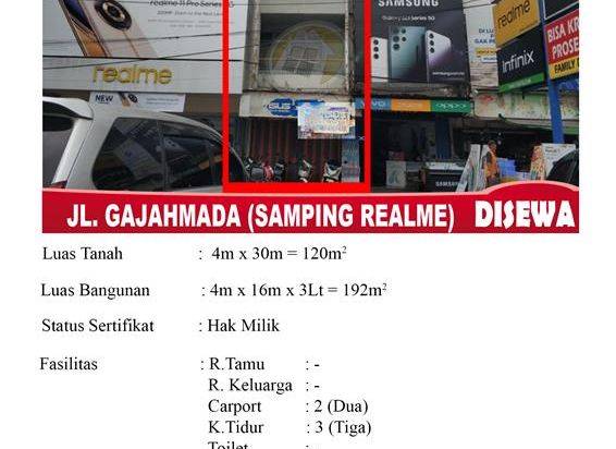 RukoJAlan Gajahmada samping Realme depan apotik makmur2