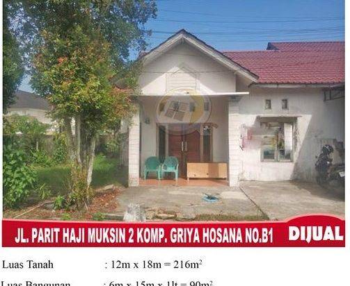 Rumah Posisi Hook no 1 Komp Griya Hosana Pontianak