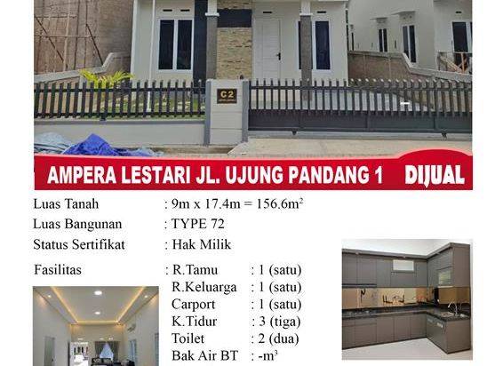 Ampera Lestari Ujung PAndang 1 type 70+