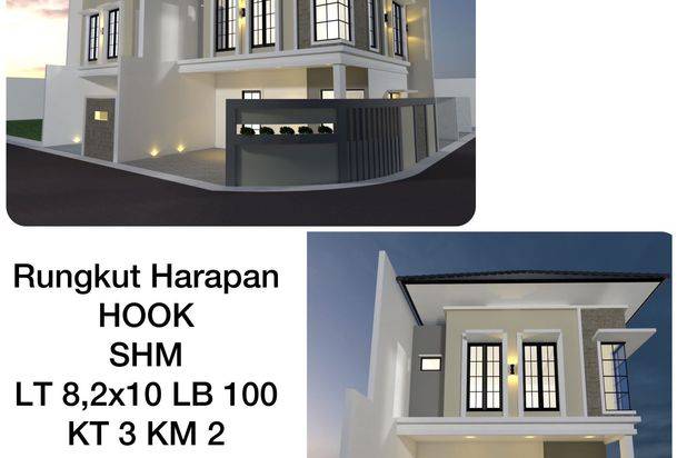 Rumah Rungkut Harapan Unit (B) Hook, Minimalis American