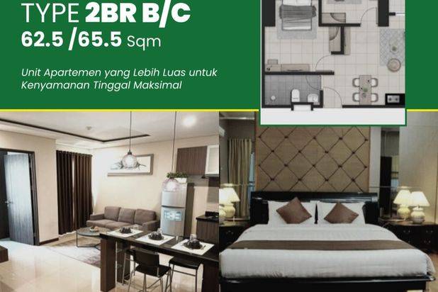 Apartemen Metro Garden 2 Kamar C. Dekat Mall, Tol, Kampus, RS
