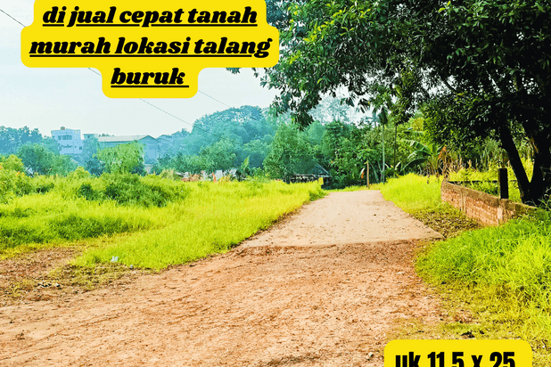 dijual tanah kosong Palembang area KM7 Talang Buruk