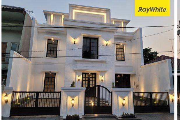 Dijual Rumah Kertajaya Indah Surabaya New Baru American Classic Modern Mewah - SHM strategis dekat Galaxy Mall