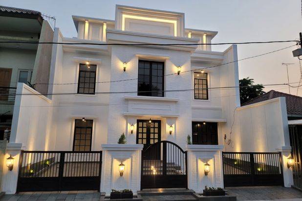 Dijual Rumah Kertajaya Indah Surabaya New Baru American Classic Modern Mewah - SHM strategis dekat Galaxy Mall