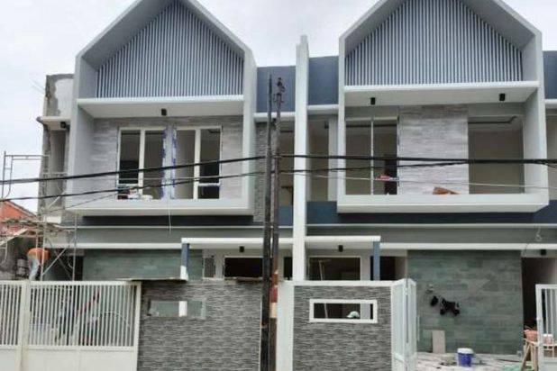 Dijual Rumah Manyar Tirtomoyo - New Baru Scandinavian Surabaya Timur Row Jalan KEMBAR Strategis dekat Sekolah PETRA Manyar - READY 2 unit Rumah Sejajar
