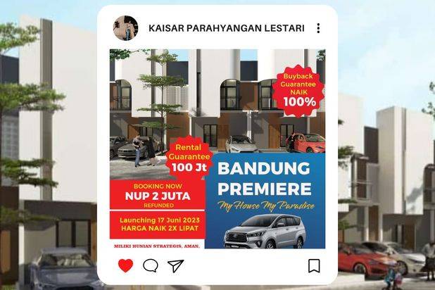hunian di lokasi asri pegunungan