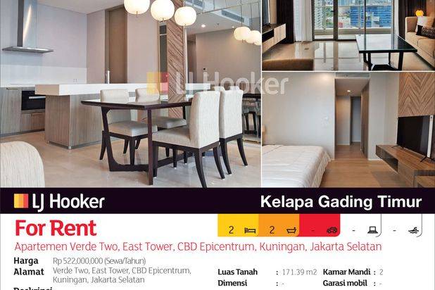 Apartemen Verde Two, East Tower, CBD Epicentrum, Kuningan, Jakarta Selatan