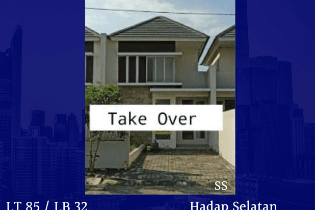 Rumah golden berry menganti dkt surabaya barat siap huni take over
