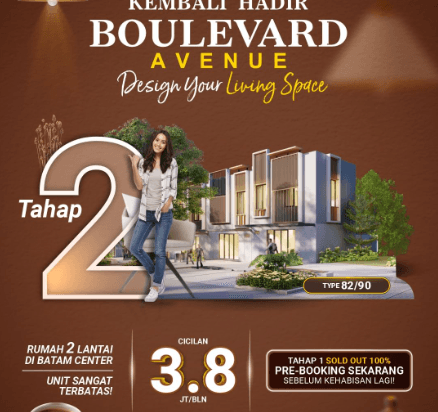 Rumah 2 Lantai di Batam Center