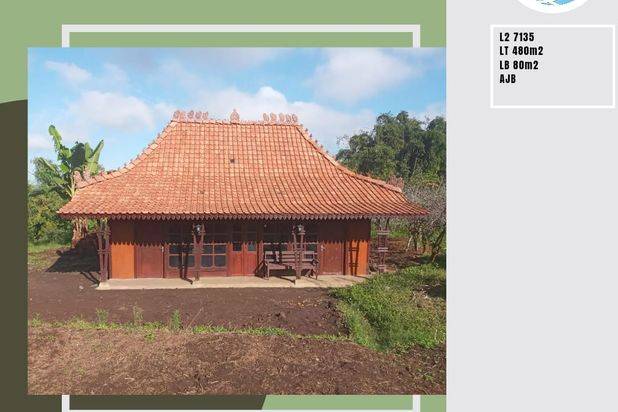 Tanah Luas dan Murah Nego Plus Rumah Joglo di Batu