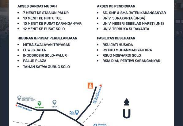 Rumah dekat Alun-alun Karanganyar 2 Lantai Scandinavian
