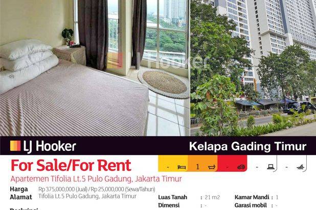 Apartemen Tifolia Lt.5 Pulo Gadung, Jakarta Timur
