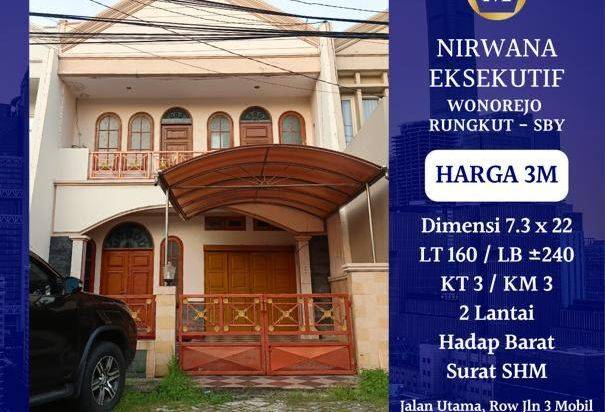 Jual Rumah Nirwana Eksekutif Dekat MERR BARUK Nirwana Regency Rungkut Superindo Transmart Hotel Gunawangsa UBAYA STIKOM