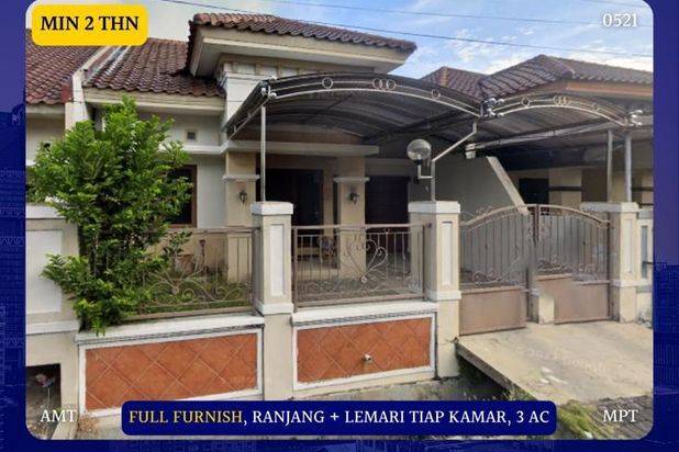 Sewa Rumah Full Furnish Nirwana Regency dekat MERR BARUK Nirwana Regency Rungkut Superindo Transmart Hotel Gunawangsa UBAYA STIKOM