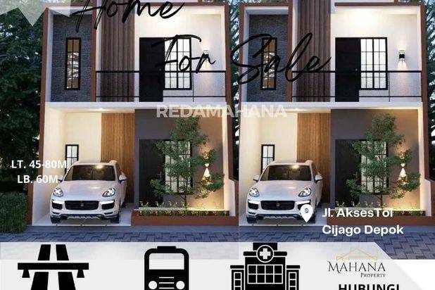 Rumah Murah Modern Gaya Scandinavian 2 Lantai Akses Strategis Dekat Tol Banget - Royal Cijago 