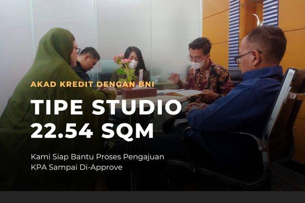 Studio siap huni cicilan 2 jutaan