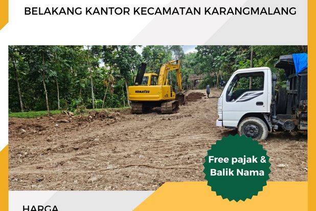 DI JUAL MURAH TANAH KARANGMALANGSRAGEN 60 JT-AN